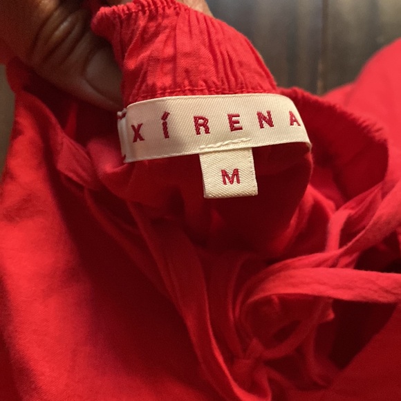 XIRENA Red Torch Lena Button Cotton Maxi Dress - Picture 11 of 14